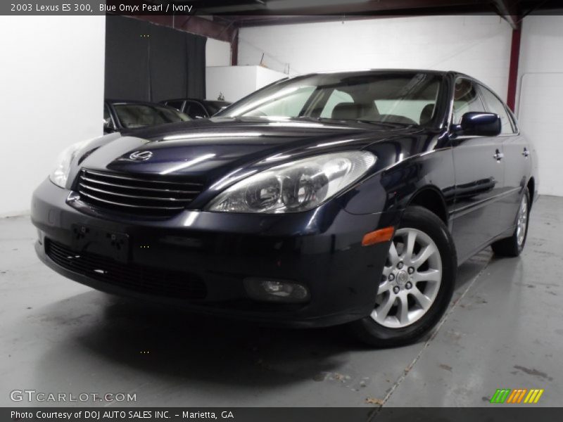 Blue Onyx Pearl / Ivory 2003 Lexus ES 300