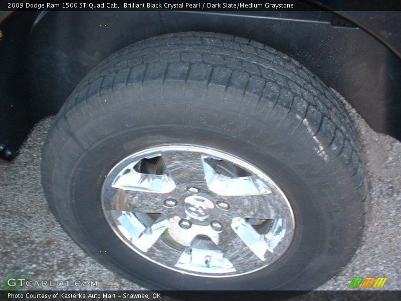 Brilliant Black Crystal Pearl / Dark Slate/Medium Graystone 2009 Dodge Ram 1500 ST Quad Cab