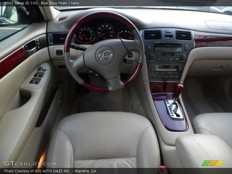 Blue Onyx Pearl / Ivory 2003 Lexus ES 300
