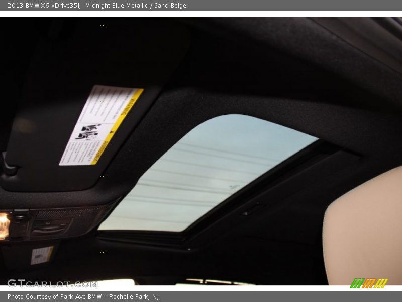 Midnight Blue Metallic / Sand Beige 2013 BMW X6 xDrive35i