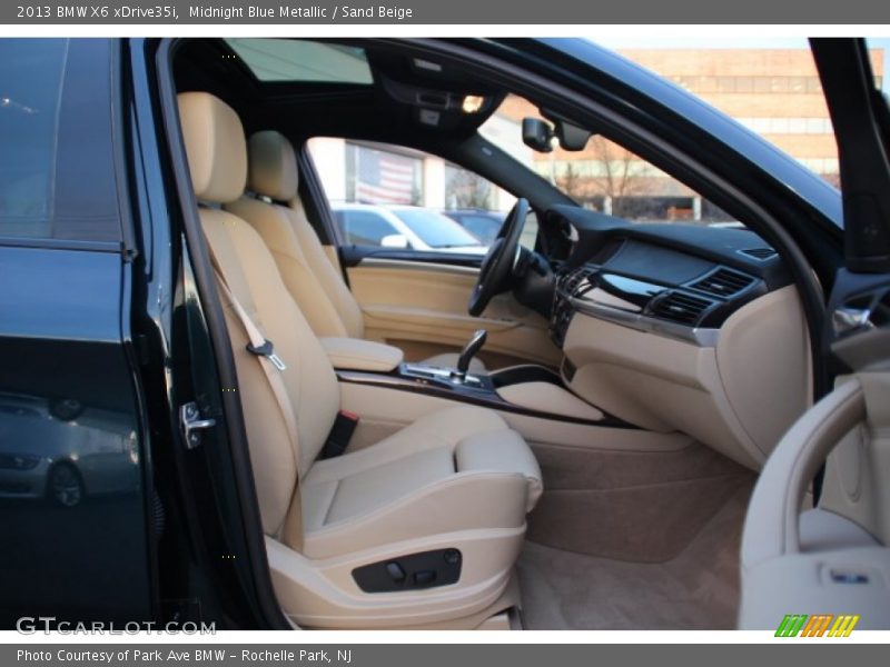 Midnight Blue Metallic / Sand Beige 2013 BMW X6 xDrive35i