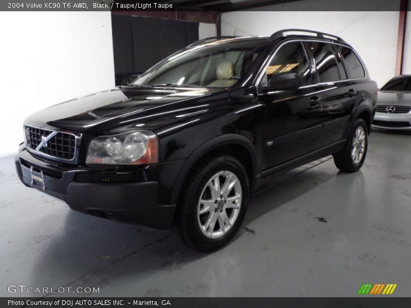 Black / Taupe/Light Taupe 2004 Volvo XC90 T6 AWD