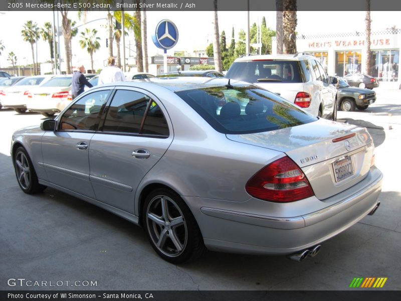 Brilliant Silver Metallic / Ash 2005 Mercedes-Benz E 500 Sedan