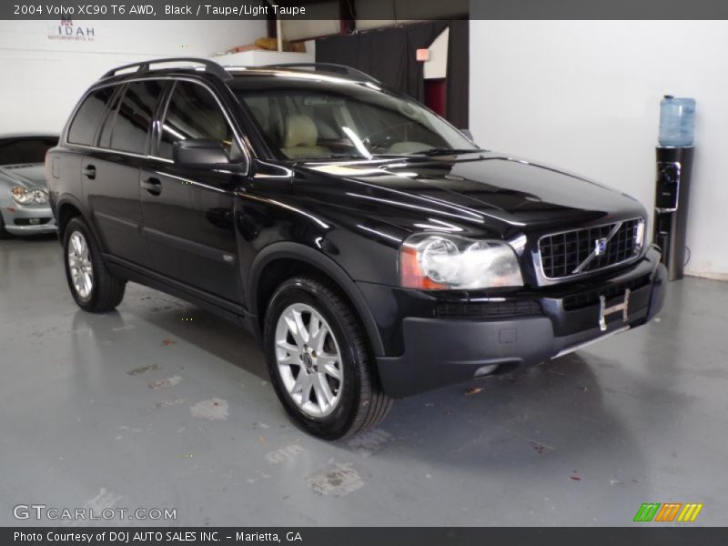 Black / Taupe/Light Taupe 2004 Volvo XC90 T6 AWD