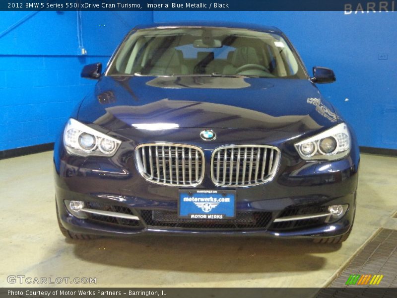 Imperial Blue Metallic / Black 2012 BMW 5 Series 550i xDrive Gran Turismo