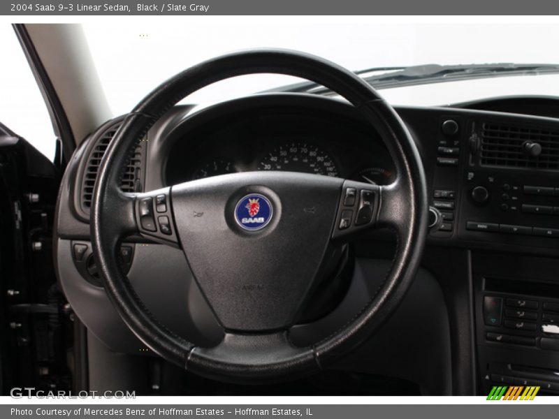 Black / Slate Gray 2004 Saab 9-3 Linear Sedan