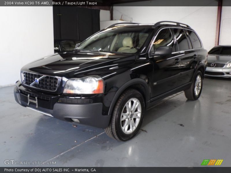 Black / Taupe/Light Taupe 2004 Volvo XC90 T6 AWD