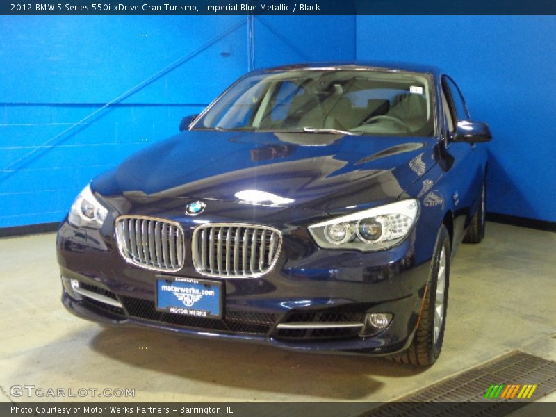 Imperial Blue Metallic / Black 2012 BMW 5 Series 550i xDrive Gran Turismo