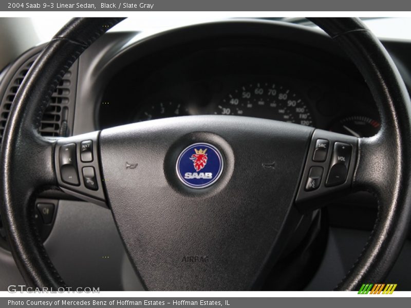 Black / Slate Gray 2004 Saab 9-3 Linear Sedan