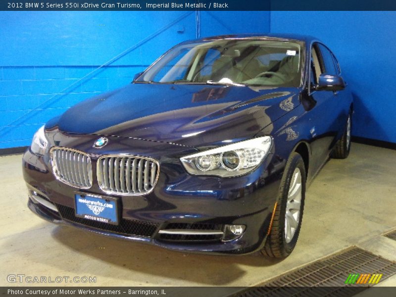 Imperial Blue Metallic / Black 2012 BMW 5 Series 550i xDrive Gran Turismo