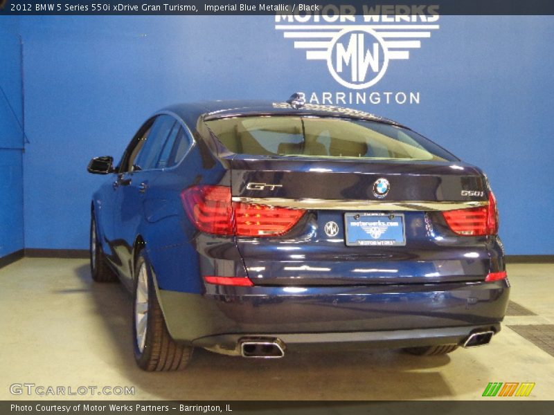 Imperial Blue Metallic / Black 2012 BMW 5 Series 550i xDrive Gran Turismo