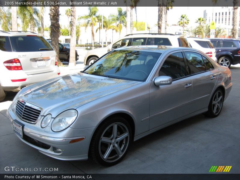 Brilliant Silver Metallic / Ash 2005 Mercedes-Benz E 500 Sedan