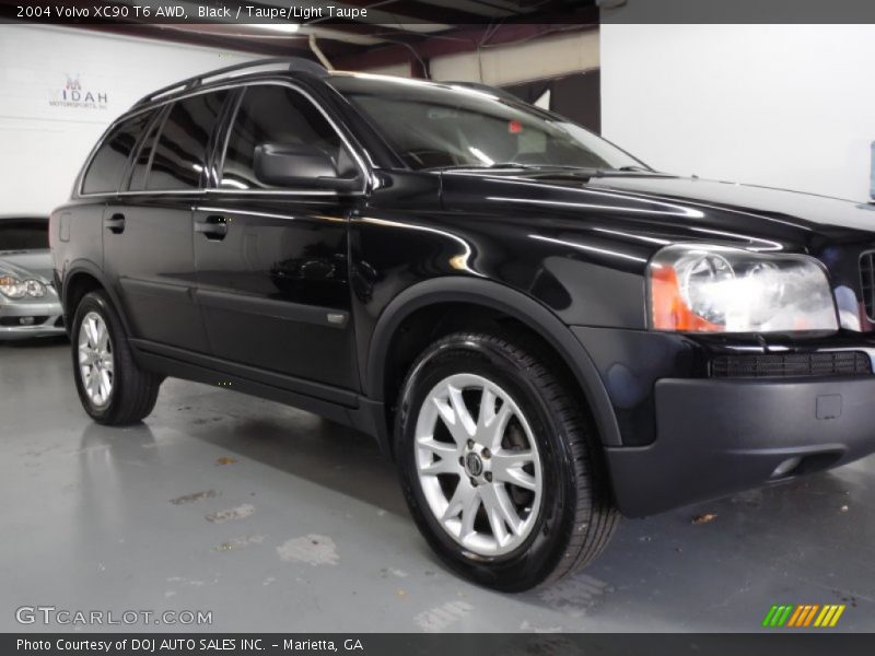 Black / Taupe/Light Taupe 2004 Volvo XC90 T6 AWD