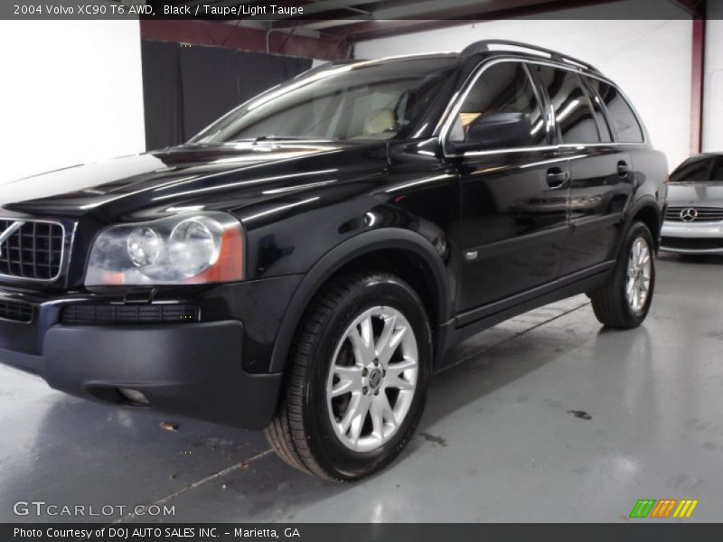 Black / Taupe/Light Taupe 2004 Volvo XC90 T6 AWD