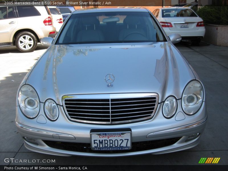 Brilliant Silver Metallic / Ash 2005 Mercedes-Benz E 500 Sedan