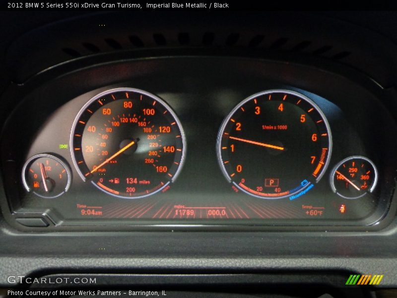  2012 5 Series 550i xDrive Gran Turismo 550i xDrive Gran Turismo Gauges