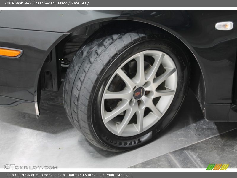 Black / Slate Gray 2004 Saab 9-3 Linear Sedan