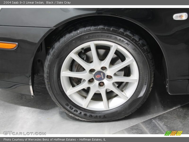 Black / Slate Gray 2004 Saab 9-3 Linear Sedan