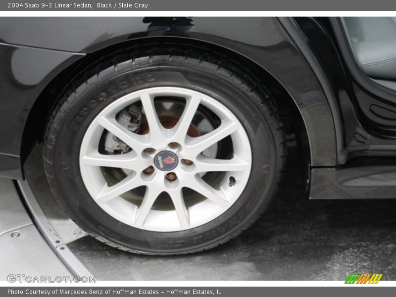Black / Slate Gray 2004 Saab 9-3 Linear Sedan