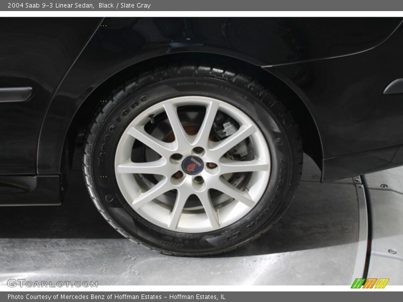 Black / Slate Gray 2004 Saab 9-3 Linear Sedan