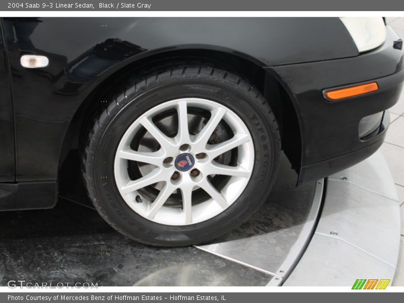 Black / Slate Gray 2004 Saab 9-3 Linear Sedan