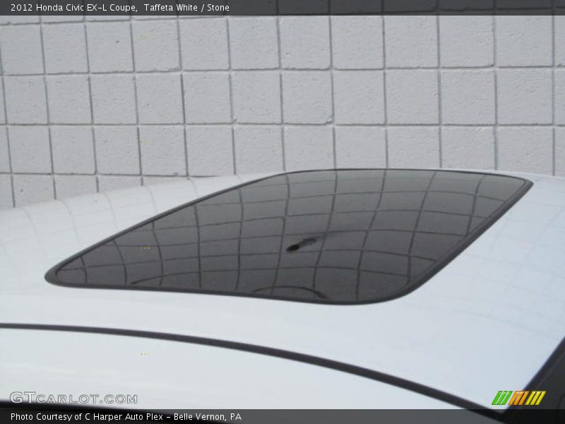 Taffeta White / Stone 2012 Honda Civic EX-L Coupe