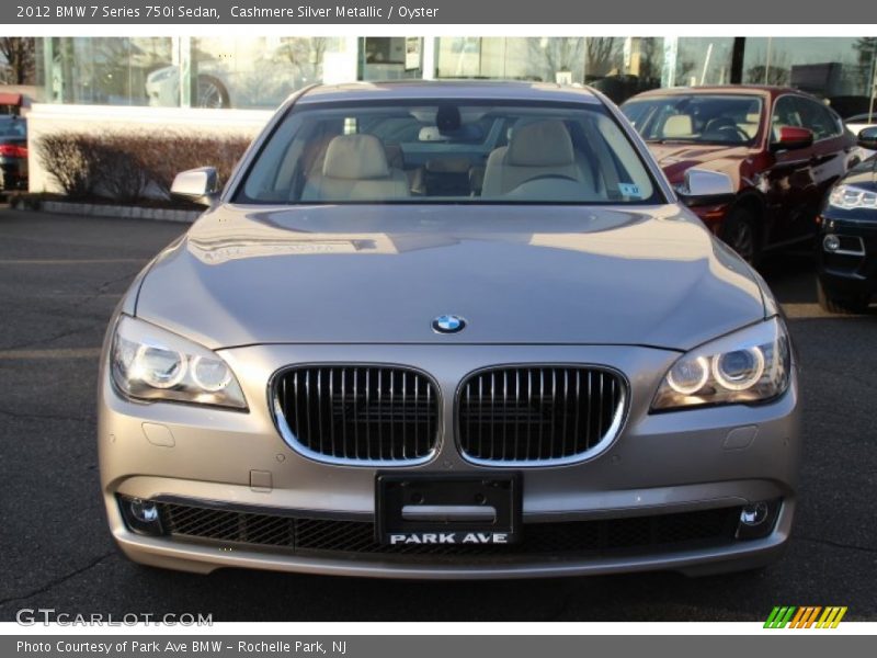 Cashmere Silver Metallic / Oyster 2012 BMW 7 Series 750i Sedan