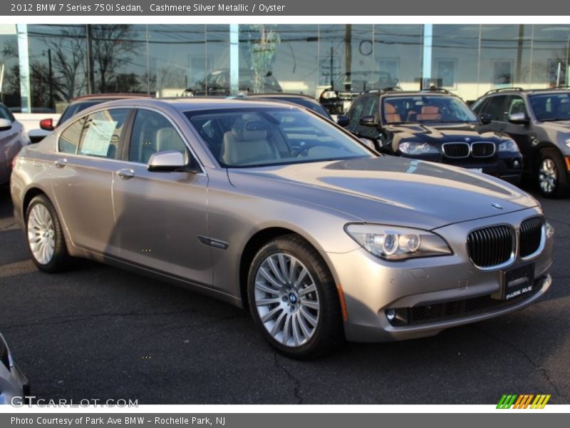 Cashmere Silver Metallic / Oyster 2012 BMW 7 Series 750i Sedan