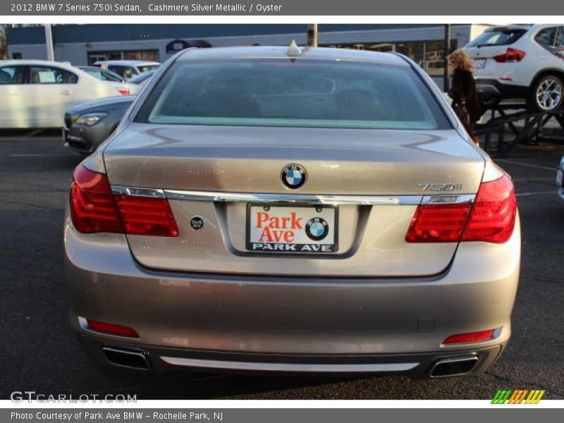 Cashmere Silver Metallic / Oyster 2012 BMW 7 Series 750i Sedan