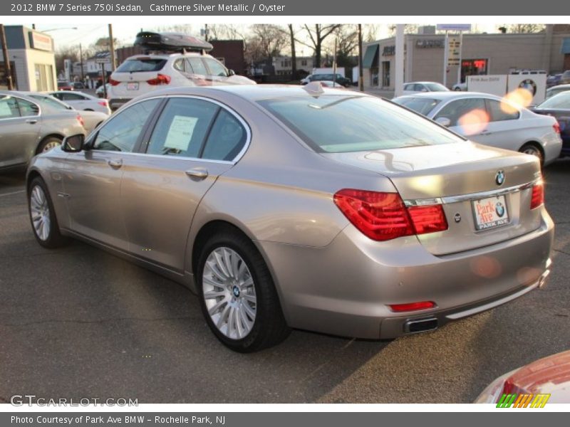 Cashmere Silver Metallic / Oyster 2012 BMW 7 Series 750i Sedan