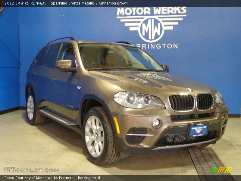 Sparkling Bronze Metallic / Cinnamon Brown 2012 BMW X5 xDrive35i