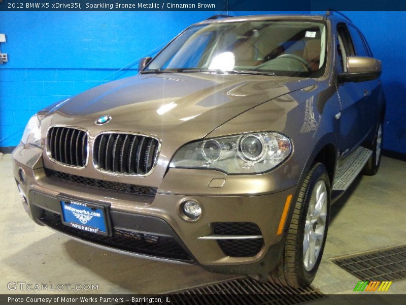 Sparkling Bronze Metallic / Cinnamon Brown 2012 BMW X5 xDrive35i