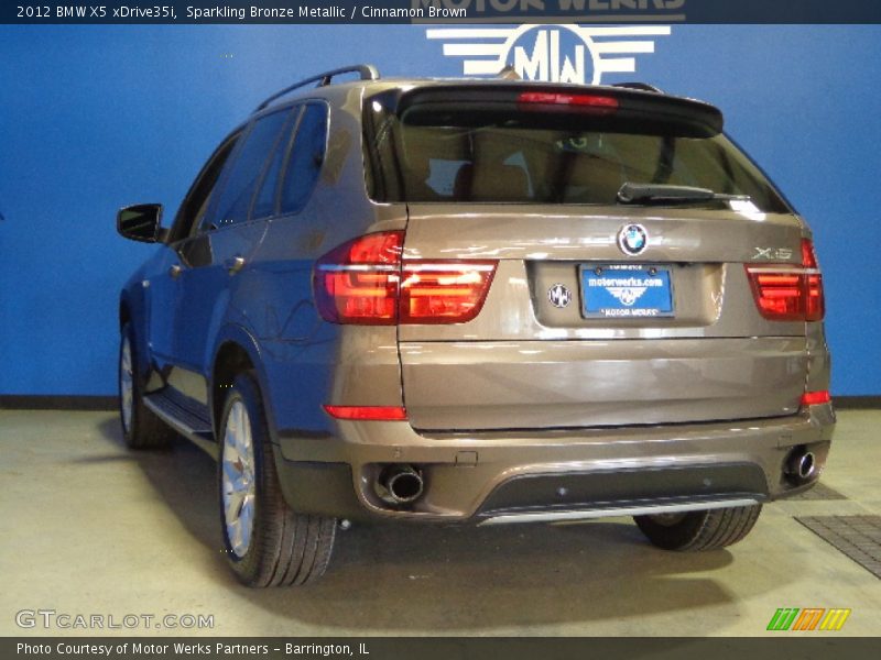 Sparkling Bronze Metallic / Cinnamon Brown 2012 BMW X5 xDrive35i