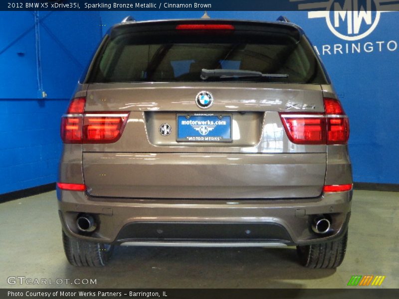Sparkling Bronze Metallic / Cinnamon Brown 2012 BMW X5 xDrive35i