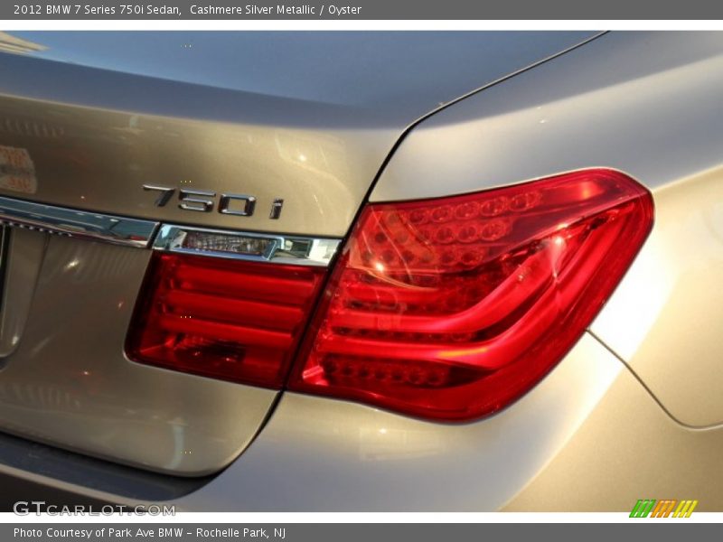 Cashmere Silver Metallic / Oyster 2012 BMW 7 Series 750i Sedan