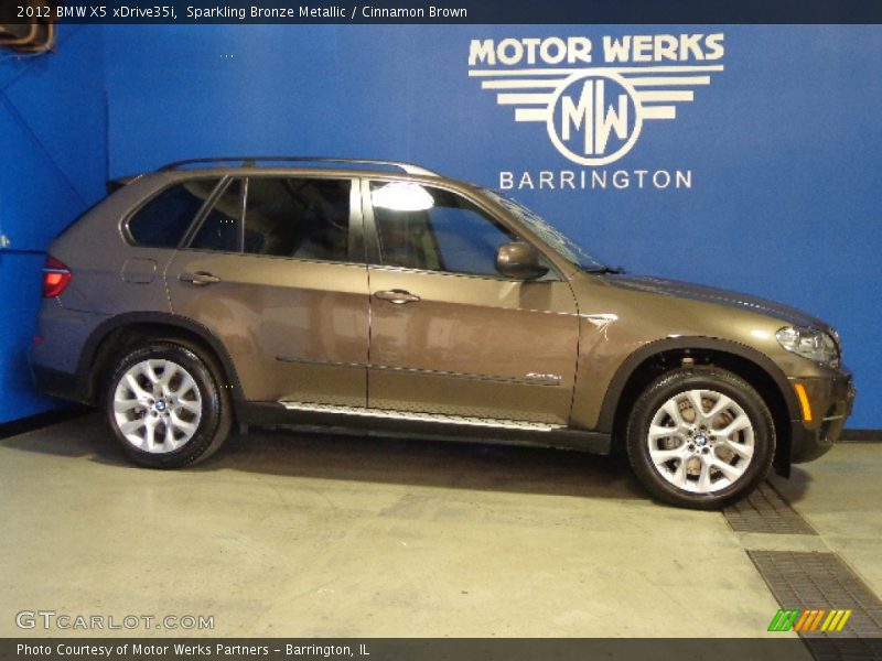 Sparkling Bronze Metallic / Cinnamon Brown 2012 BMW X5 xDrive35i