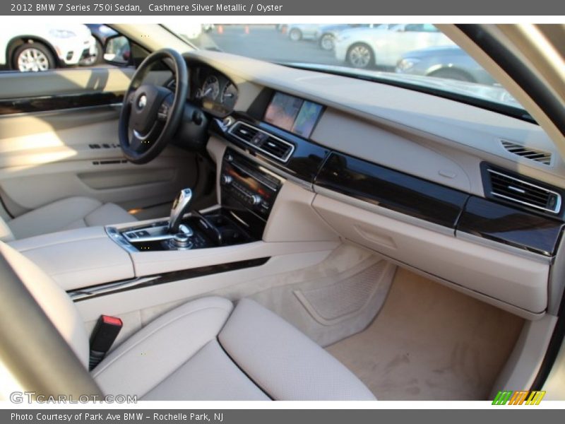 Cashmere Silver Metallic / Oyster 2012 BMW 7 Series 750i Sedan