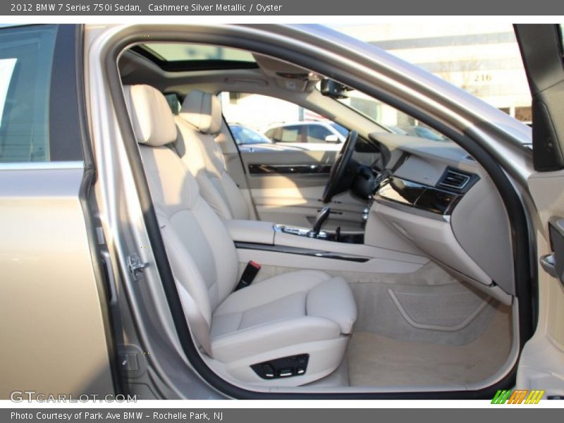 Cashmere Silver Metallic / Oyster 2012 BMW 7 Series 750i Sedan