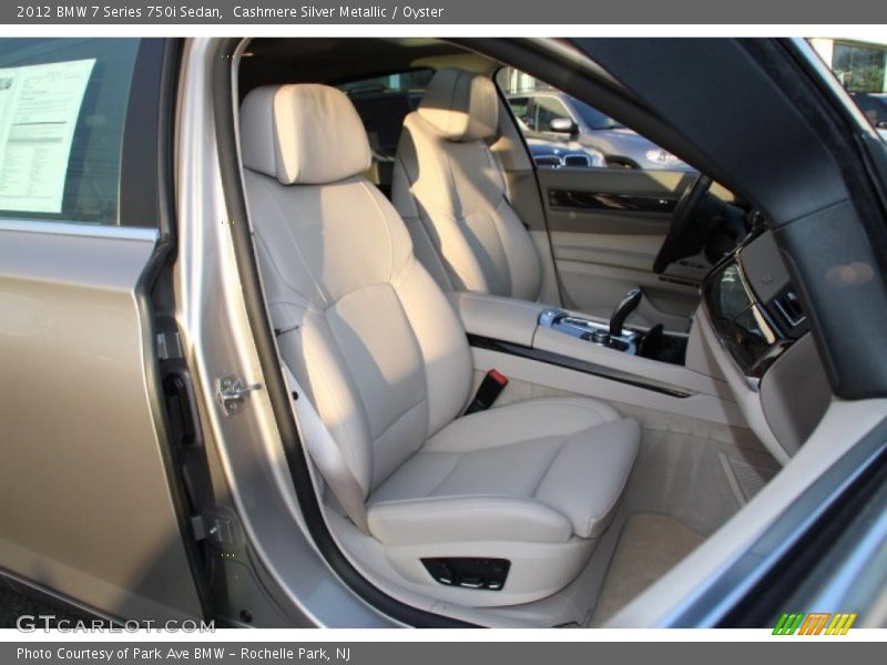 Cashmere Silver Metallic / Oyster 2012 BMW 7 Series 750i Sedan