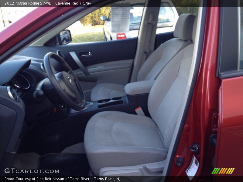 Cayenne Red / Gray 2012 Nissan Rogue S AWD