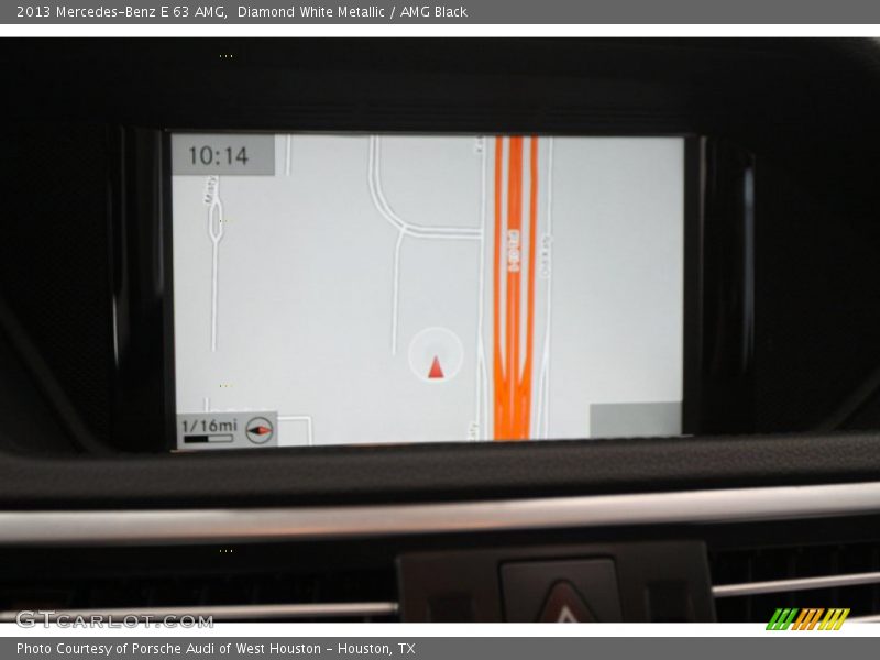 Navigation of 2013 E 63 AMG