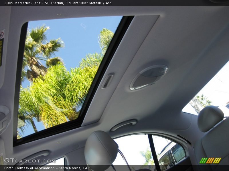 Sunroof of 2005 E 500 Sedan