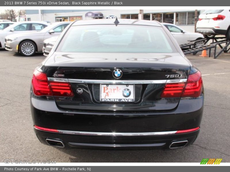 Black Sapphire Metallic / Black 2013 BMW 7 Series 750i xDrive Sedan