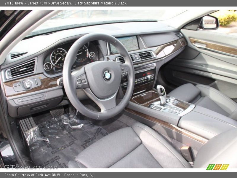 Black Interior - 2013 7 Series 750i xDrive Sedan 
