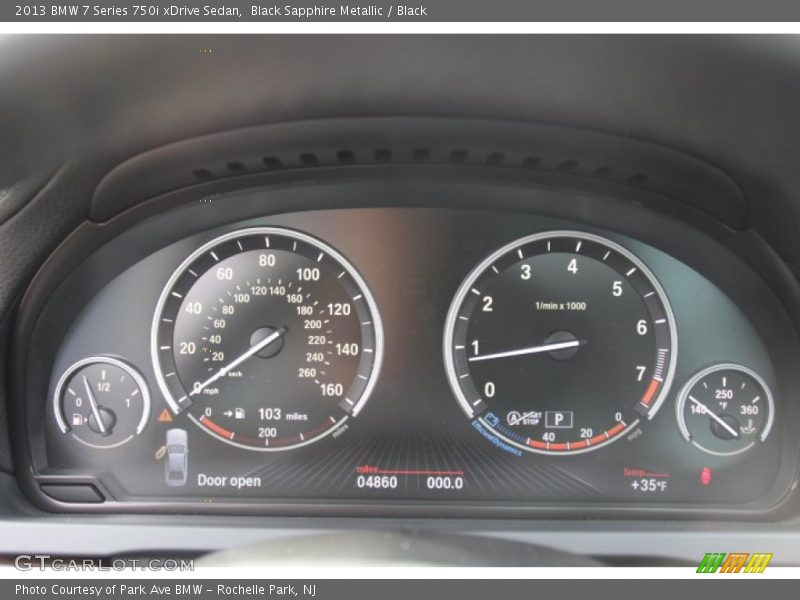  2013 7 Series 750i xDrive Sedan 750i xDrive Sedan Gauges