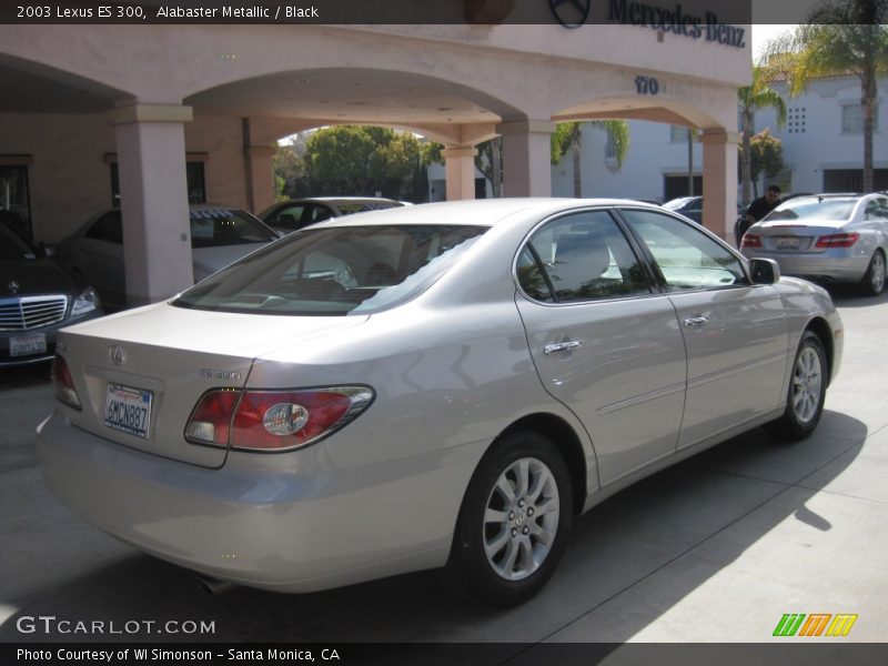 Alabaster Metallic / Black 2003 Lexus ES 300