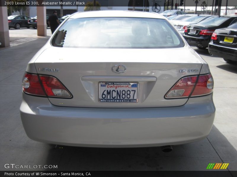 Alabaster Metallic / Black 2003 Lexus ES 300