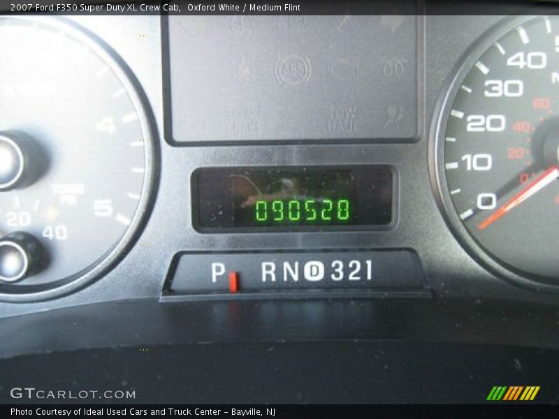 Oxford White / Medium Flint 2007 Ford F350 Super Duty XL Crew Cab