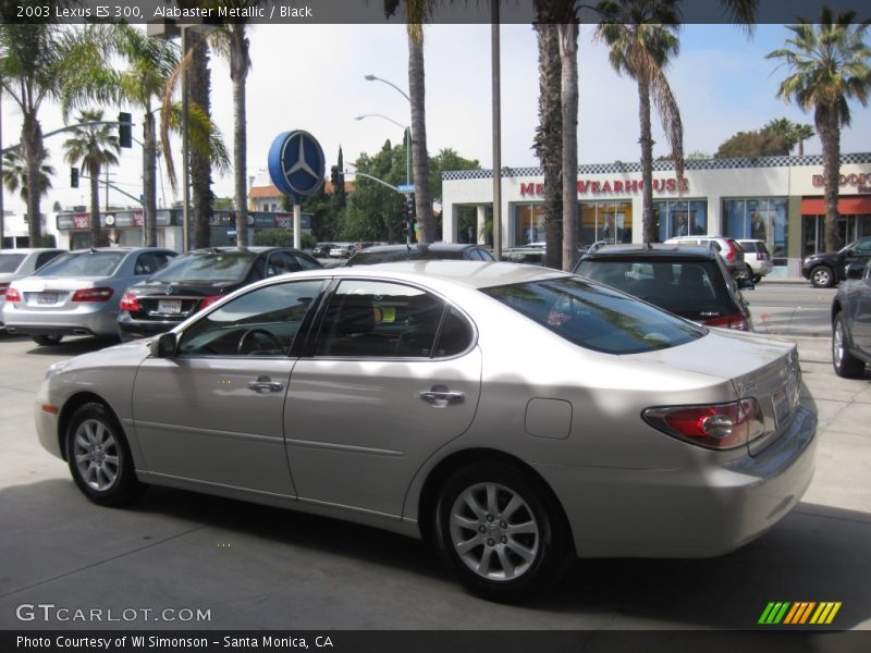 Alabaster Metallic / Black 2003 Lexus ES 300