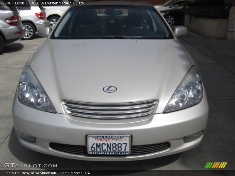 Alabaster Metallic / Black 2003 Lexus ES 300